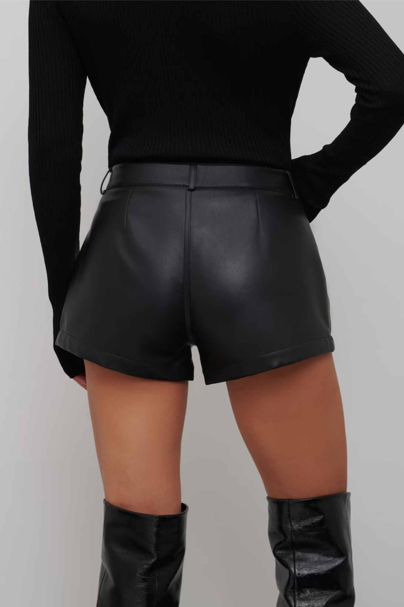 Helena Leather Mini Shorts