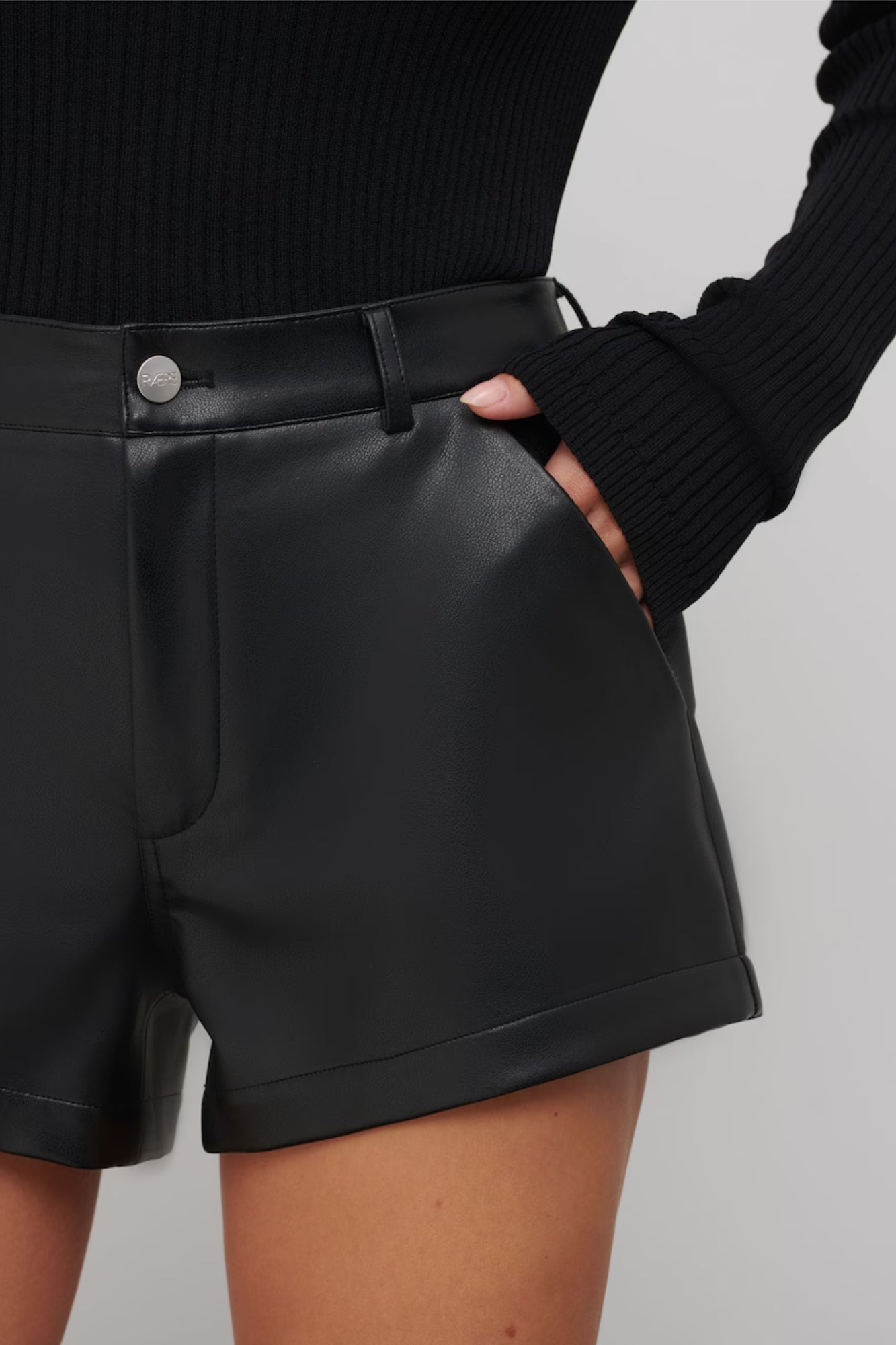 Helena Leather Mini Shorts