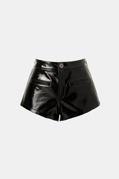 Serena Vinyl Mini Shorts