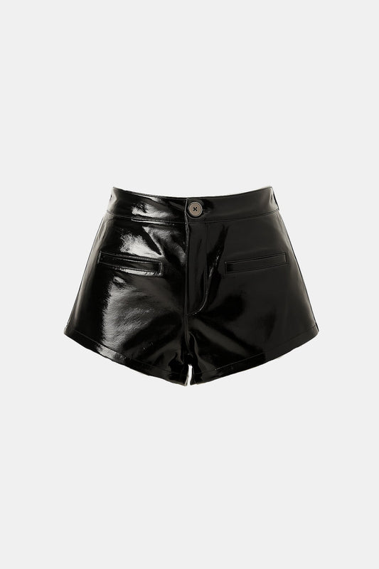 Serena Vinyl Mini Shorts