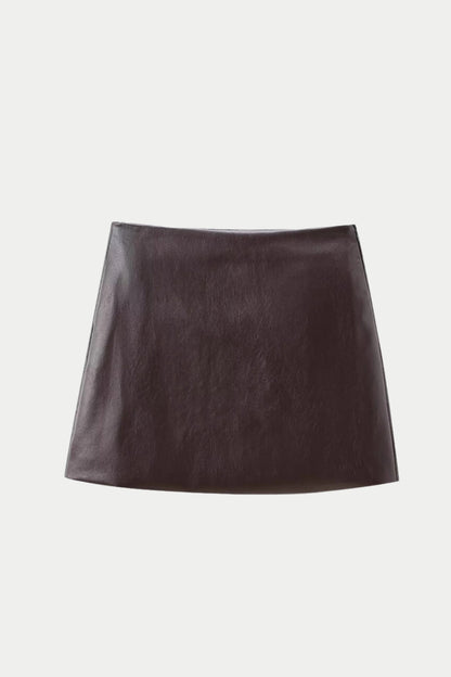 Silvia Leather Skirt