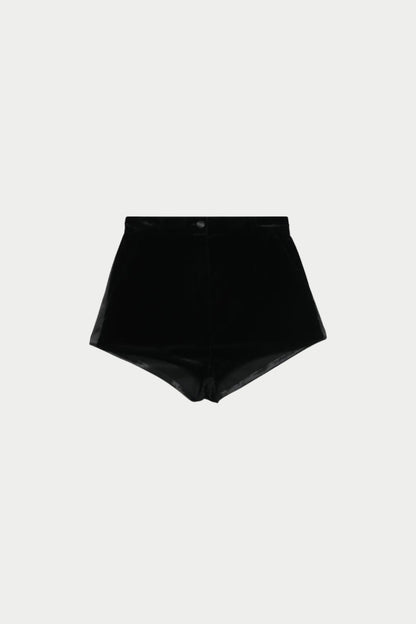 Eleanor Velvet Mini Shorts