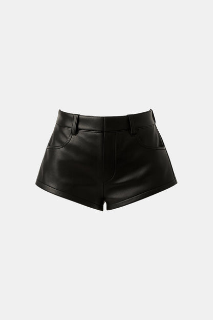 Helena Leather Mini Shorts